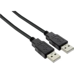 Computeraccessoires > Q-link USB kabel 2.0 USB-A male/male 2 meter grijs