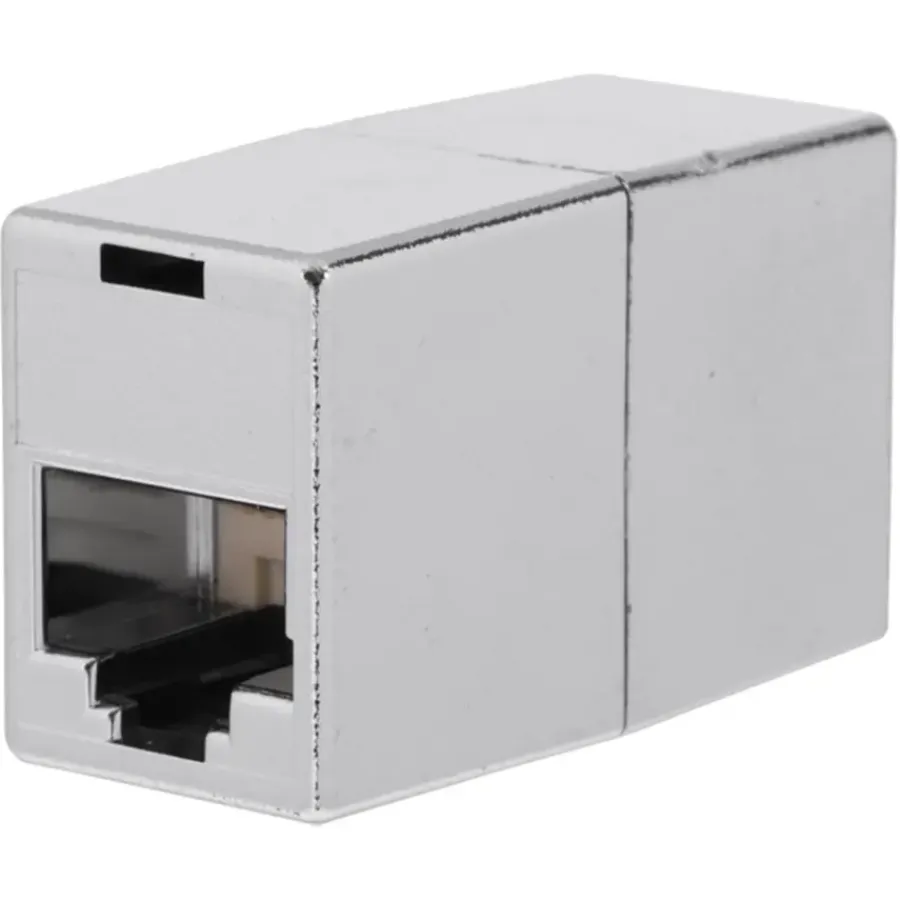 Computeraccessoires > Q-link UTP koppelstuk 8P RJ45 afgeschermd aluminium kleur