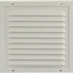 Renson opbouw schoepenrooster + kader + muggengaas 150x150 mm wit