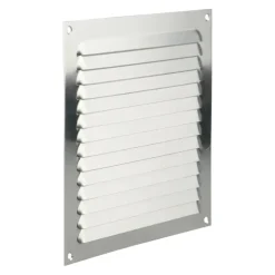 Renson ventilatierooster opbouw aluminium zilver 200x200 mm