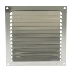 Renson ventilatierooster opbouw aluminium zilver 200x200 mm