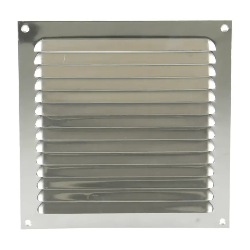 Renson ventilatierooster opbouw aluminium zilver 200x200 mm