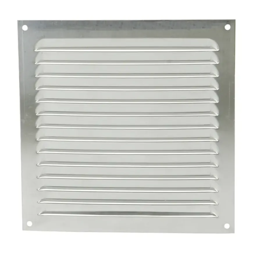 Renson ventilatierooster opbouw aluminium zilver 200x200 mm