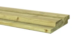 Vuren Geschaafd > Geen Rhombusprofiel vuren hout geschaafd 180 x 2,8 x 14,5 cm