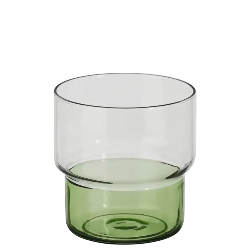 Riga drinkglas groen - h8,5xd8cm