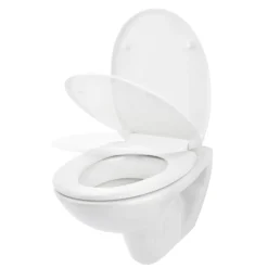 Riga toiletbril thermoplast wit met softclose en quick release