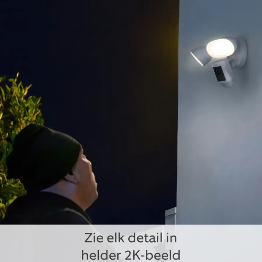 Elektronische Beveiliging > Ring Floodlight Camera Wired Pro Zwart 2K