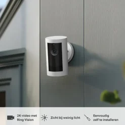 Elektronische Beveiliging > Ring Outdoor Camera Plus Battery Wit 2K