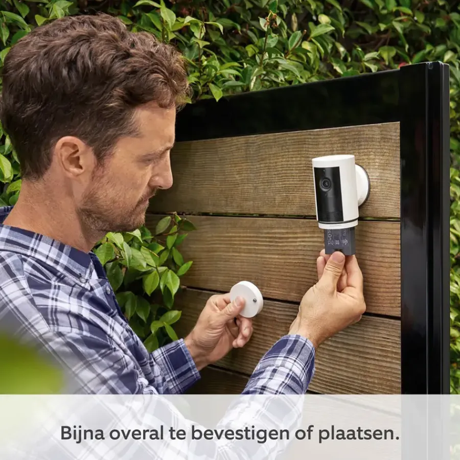 Elektronische Beveiliging > Ring Outdoor Camera Plus Battery Wit 2K