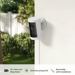 Elektronische Beveiliging > Ring Outdoor Camera Plus Plug-in Wit 2K