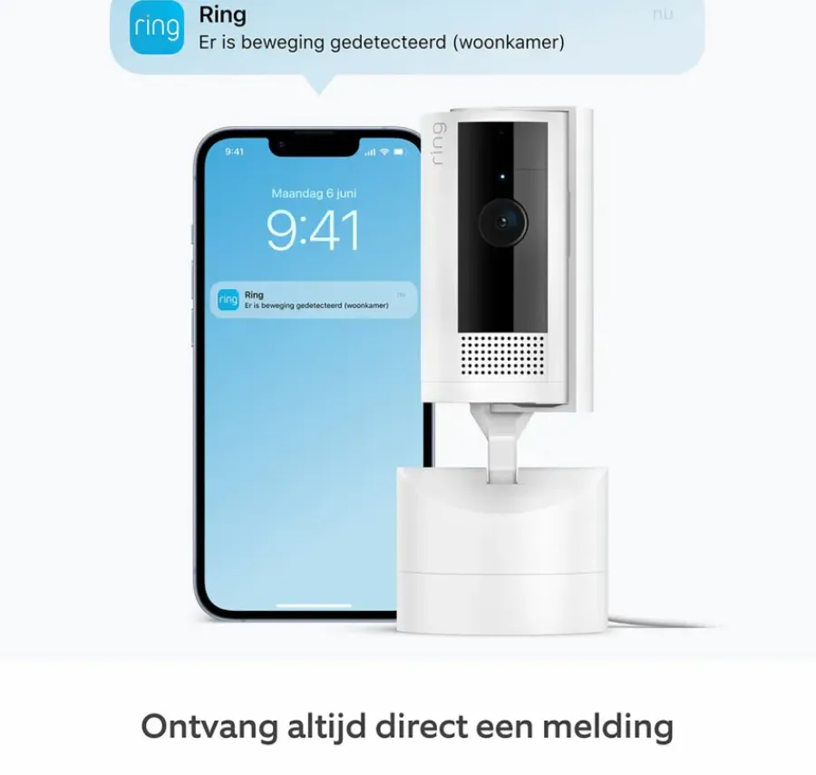 Elektronische Beveiliging > Ring Pan & Tilt Indoor Cam Wit