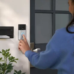 Intercoms & Deurbellen|Elektronische Beveiliging > Ring Video Deurbel Satijn Nikkel