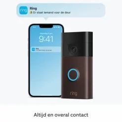 Intercoms & Deurbellen|Elektronische Beveiliging > Ring Video Deurbel Venetiaans Brons