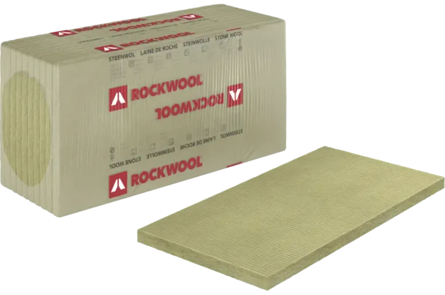 Dakisolatie|Isolatieplaten > Rockwool Rocksono Base steenwol wandplaat 100 x 60 cm 4,5 cm 7,2 m² (Rd 1.2) 12 stuks