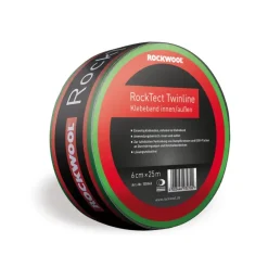 Isolatie Bevestigingsmateriaal|Overige Tape > Rockwool Rocktect twinline tape voor isolatiefolie 60mm, 25m rol