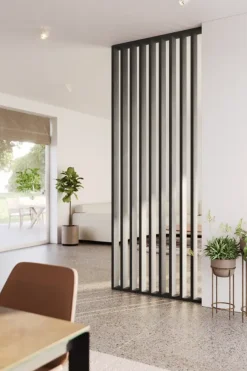 Roomdividers|Wandpanelen > Geen Roomdivider complete set zwart eiken 260x100 cm