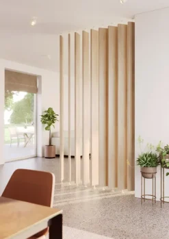 Roomdividers|Wandpanelen > Geen Roomdivider lamel recht eiken 15x240cm 1 stuk