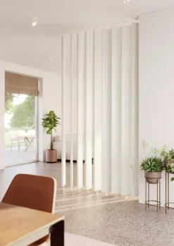 Roomdividers|Wandpanelen > Geen Roomdivider lamel recht wit 15x240cm 1 stuk