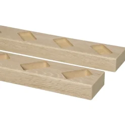 Houtenprofielen|Overgangsprofielen > Cando Green Roomdivider profiel schuin 45° natuur eiken 2 stuks