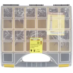 Wandpanelen|Schroeven > Rotadrill assortimentsdoos schroef universeel verzinkt 592 stuks
