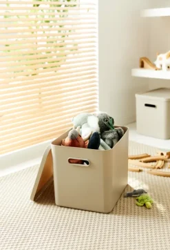 Rotho opbergbox Albula cappuchino beige 27 L