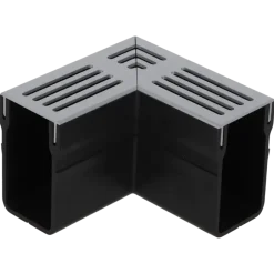 Tuinafwatering > Geen RS hoek voor afvoergoot grijs aluminium