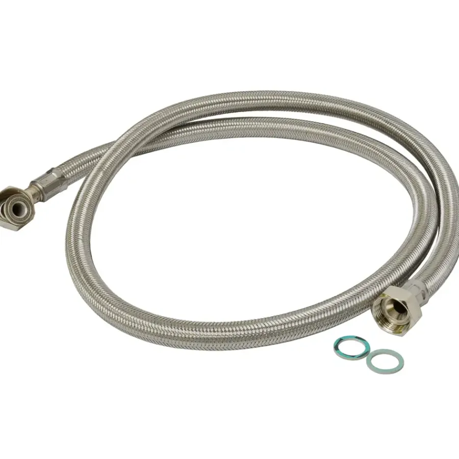 Wasmachine Accessoires > Sanivesk Aanvoerslang 150cm RVS Wasmachine