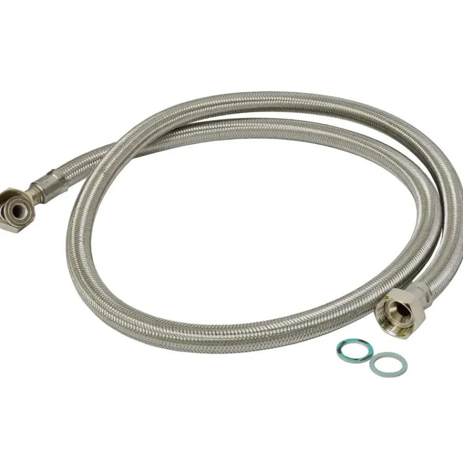 Wasmachine Accessoires > Sanivesk Aanvoerslang 150cm RVS Wasmachine