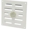 Sanivesk afsluitbaar schuifrooster aluminium wit 19,5x19,5 cm