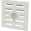 Sanivesk afsluitbaar schuifrooster aluminium wit 15,5x15,5 cm