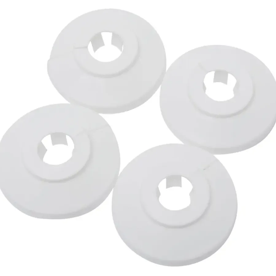 Toevoerbuizen & Hulpstukken|Kraanaccessoires > Sanivesk CV Buisrozet 15mm Wit 4 stuks