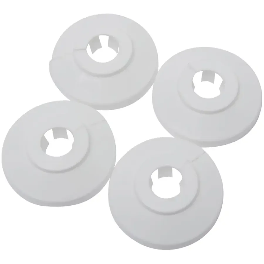 Toevoerbuizen & Hulpstukken|Kraanaccessoires > Sanivesk CV Buisrozet 12mm Wit 4 stuks