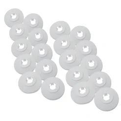 Toevoerbuizen & Hulpstukken|Kraanaccessoires > Sanivesk CV Buisrozet 15mm Wit 10 stuks