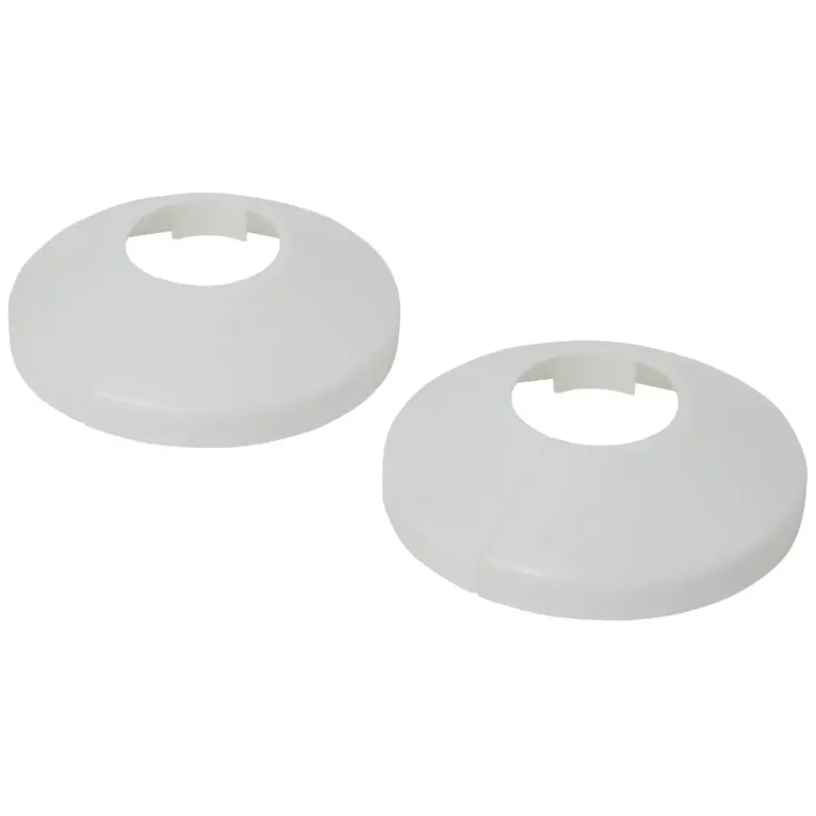 Toevoerbuizen & Hulpstukken|Kraanaccessoires > Sanivesk CV Buisrozet 20mm Wit 2 stuks