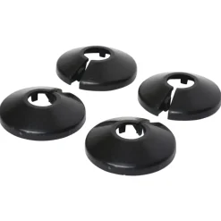 Toevoerbuizen & Hulpstukken|Kraanaccessoires > Sanivesk CV Buisrozet 15mm Zwart 4 stuks