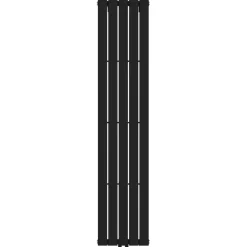 Sanivesk design radiator Negev zwart midden/onder aansluiting 180 x 37,6 cm