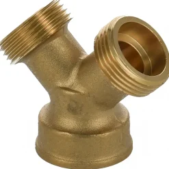 Sanitair Aansluitmateriaal > Sanivesk Draad Y-Stuk 3/4"Mx3/4"Fx3/4"M Messing