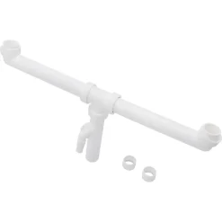 Afvoerbuizen & Hulpstukken > Sanivesk Duploafvoer Gelijk 6/4x40mm Wit