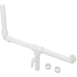 Afvoerbuizen & Hulpstukken > Sanivesk Duploafvoer Ongelijk 6/4x40mm Wit