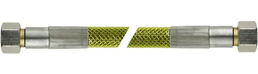 Sanivesk Flexibele Gasslangset RVS M24x1,5 125cm