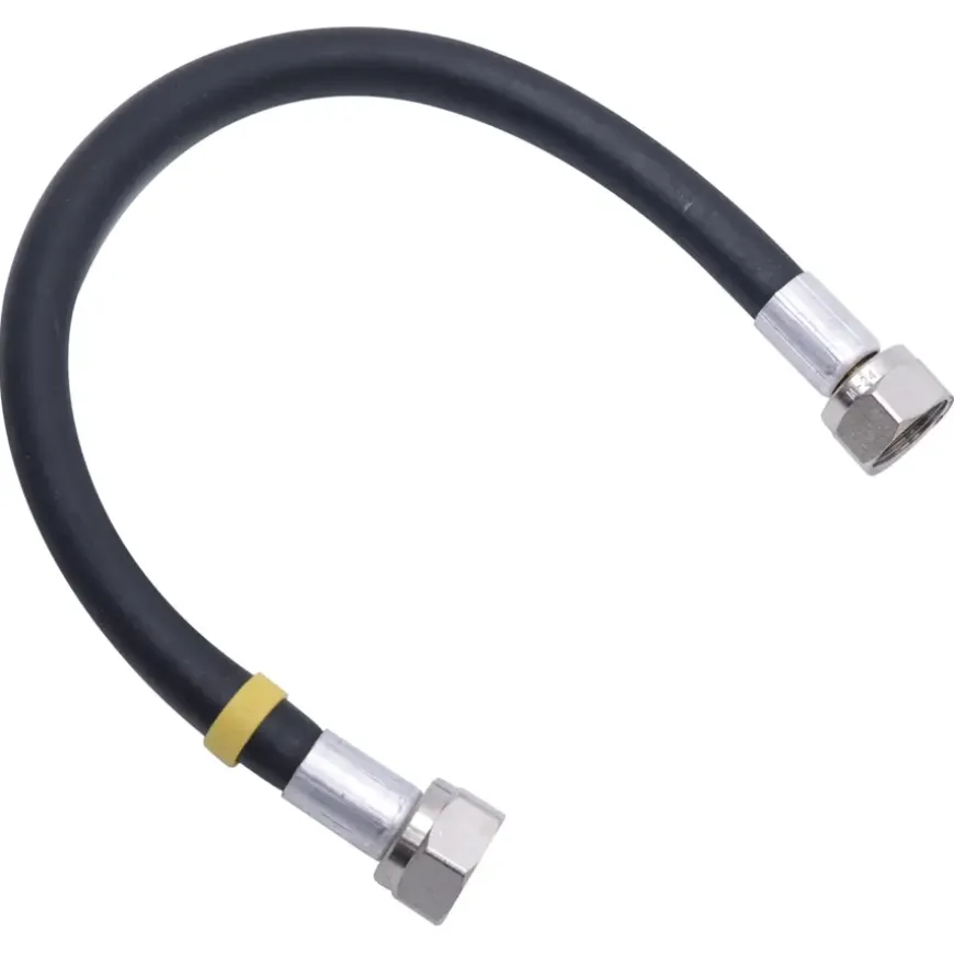 Sanivesk Gasslang Zwart M24xM24 40cm Rubber