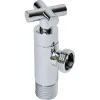 Sanitair Aansluitmateriaal > Sanivesk Hoekstopkraan Design Kruis 1/2"Mx1/2"M Chroom