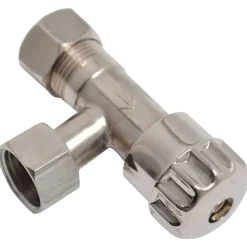 Sanitair Aansluitmateriaal > Sanivesk Hoekstopkraan Knel 12mmx3/8"F Chroom
