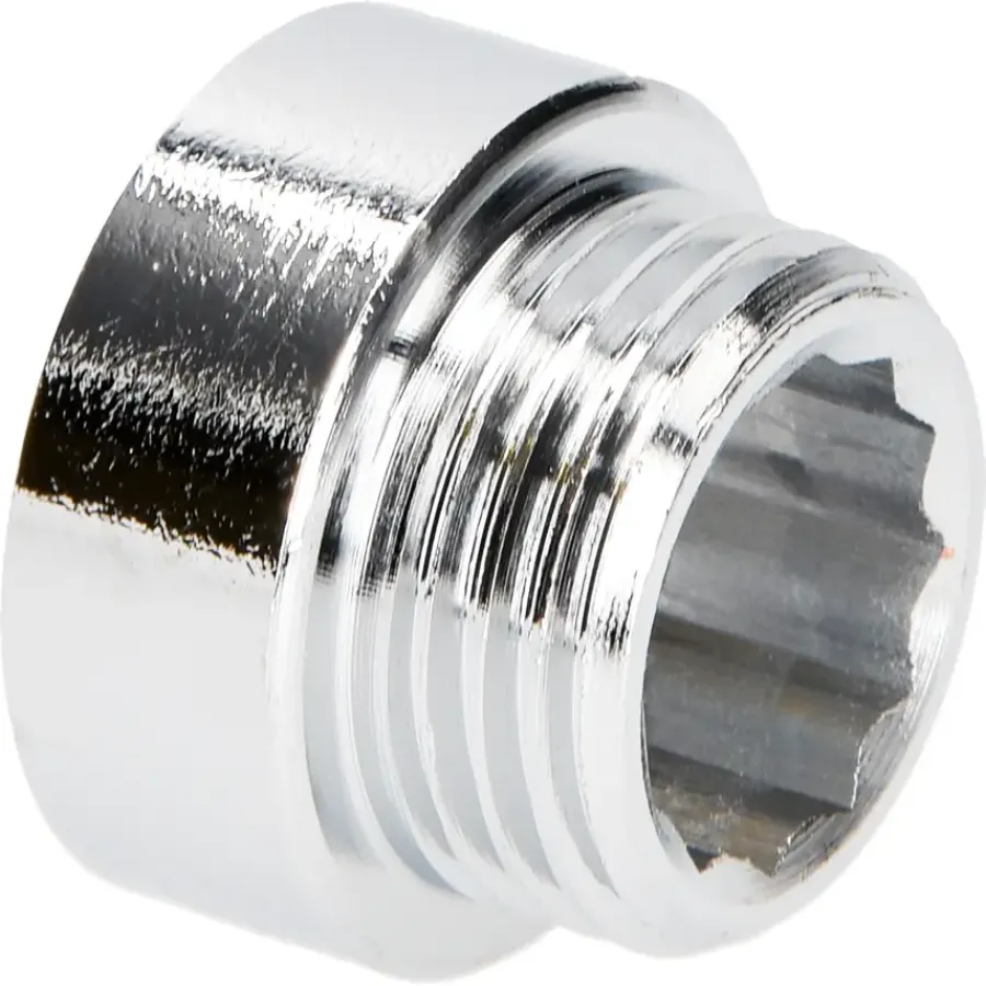 Sanitair Aansluitmateriaal > Sanivesk Kraanverlengstuk 3/4"Fx3/4"M L10mm Chroom