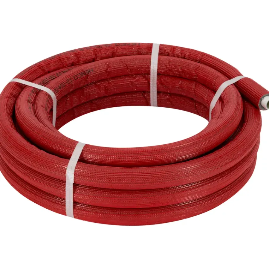 Toevoerbuizen & Hulpstukken > Sanivesk Meerlagenbuis Geïsoleerd Rood Ø16mm 10m