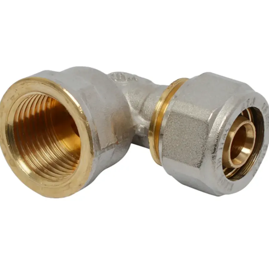 Sanitair Aansluitmateriaal > Sanivesk Meerlagen Knel Knie Overgang 20mmx3/4"F