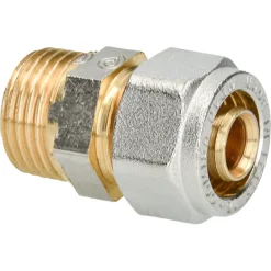 Sanitair Aansluitmateriaal > Sanivesk Meerlagen Knel Recht Overgang 16mmx1/2"M