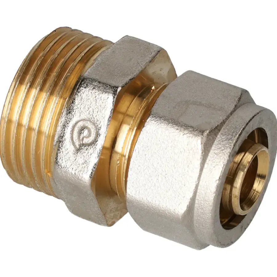 Sanitair Aansluitmateriaal > Sanivesk Meerlagen Knel Recht Overgang 16mmx3/4"M