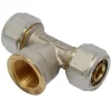 Sanitair Aansluitmateriaal > Sanivesk Meerlagen Knel T-Stuk Overgang 16mmx1/2"Fx16mm