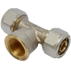 Sanitair Aansluitmateriaal > Sanivesk Meerlagen Knel T-Stuk Overgang 16mmx1/2"Fx16mm